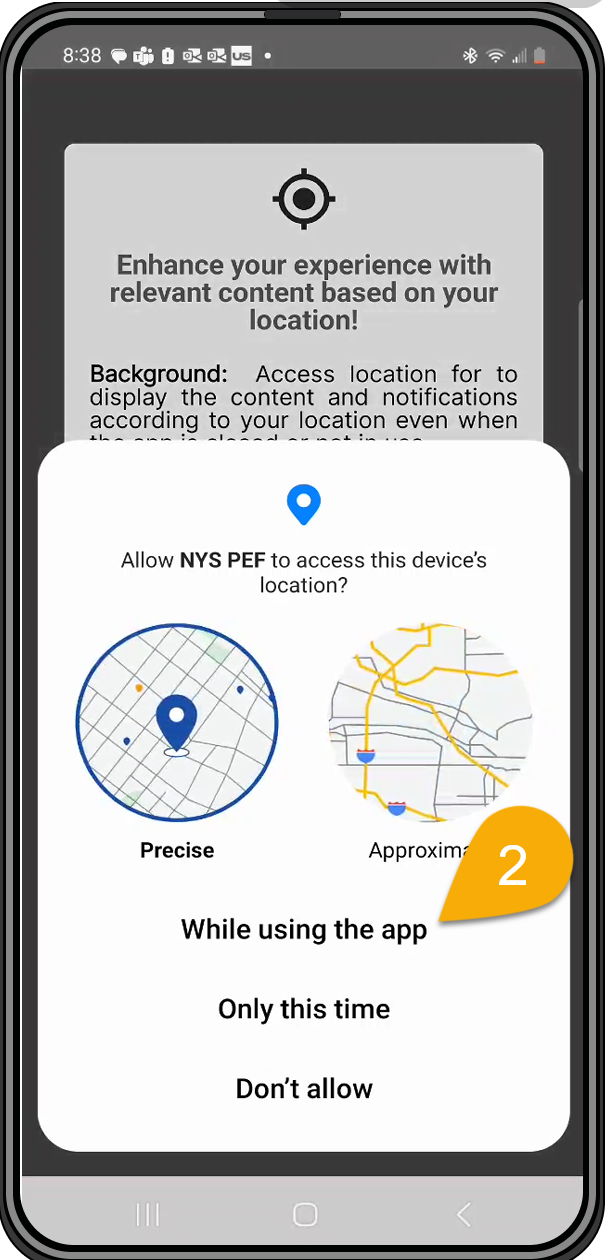 Location Settings Screenshot