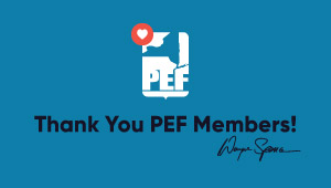 Thank You PEF Members!