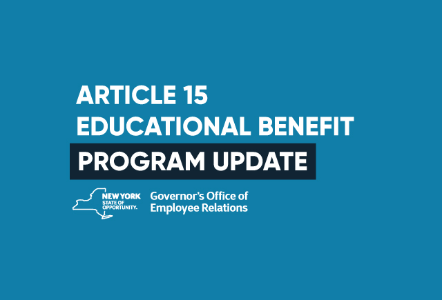 PEF’s Article 15 Educational Benefit Program Update