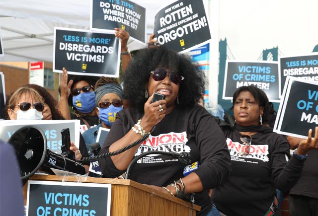 Victims, parole officers matter: Rally denounces Less is More