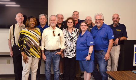 PEF Retiree representatives at the July 2022 PEF Executive Board meeting.