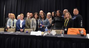 Gov. Kathy Hochul with PEF leaders, June 8, 2023.