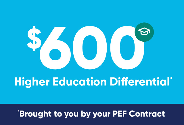 The PEF $600 Higher Education Differential is coming soon!