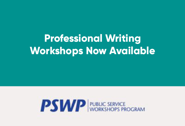 Check out the latest public service workshops!