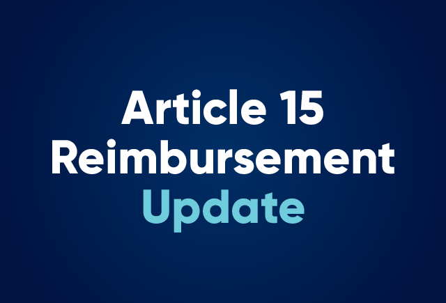 Article 15 Reimbursement Communication