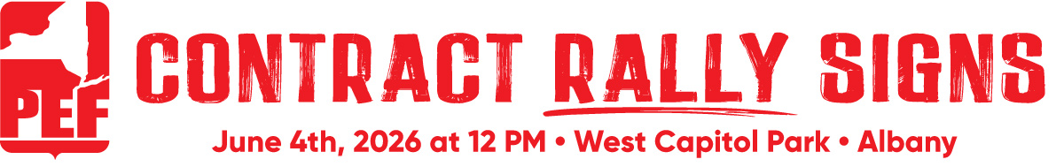PEF Contract Rally Signs - June 4, 2026